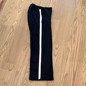 GAP Black Track Pants with White Stripe
